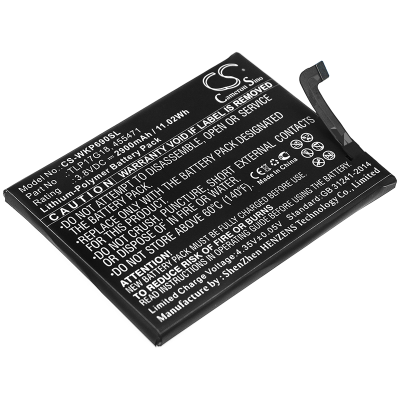 Wiko P6901 Wim Lite 455471 Replacement Battery 2900mAh