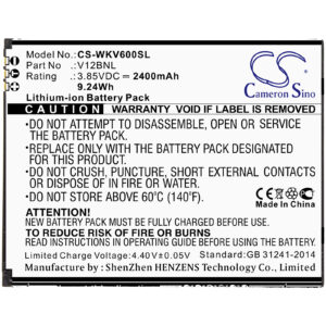 Wiko Harry 2 Tommy 3 plus View Replacement Battery 2400mAh