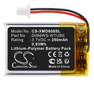 XP Metal Detectors WS audio headphones WS4 WS5 WS6 Replacement Battery 250mAh