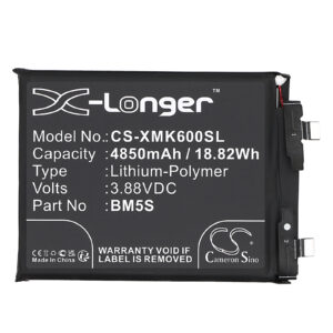 Xiaomi 13T Pro K60 K60 Ultra BM5S Mobile/SmartPhone Replacement Battery 4850mAh