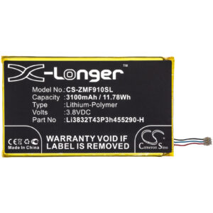ZTE MF900 Li3832T43P3h455290-H Wireless Router Replacement Battery 3100mAh