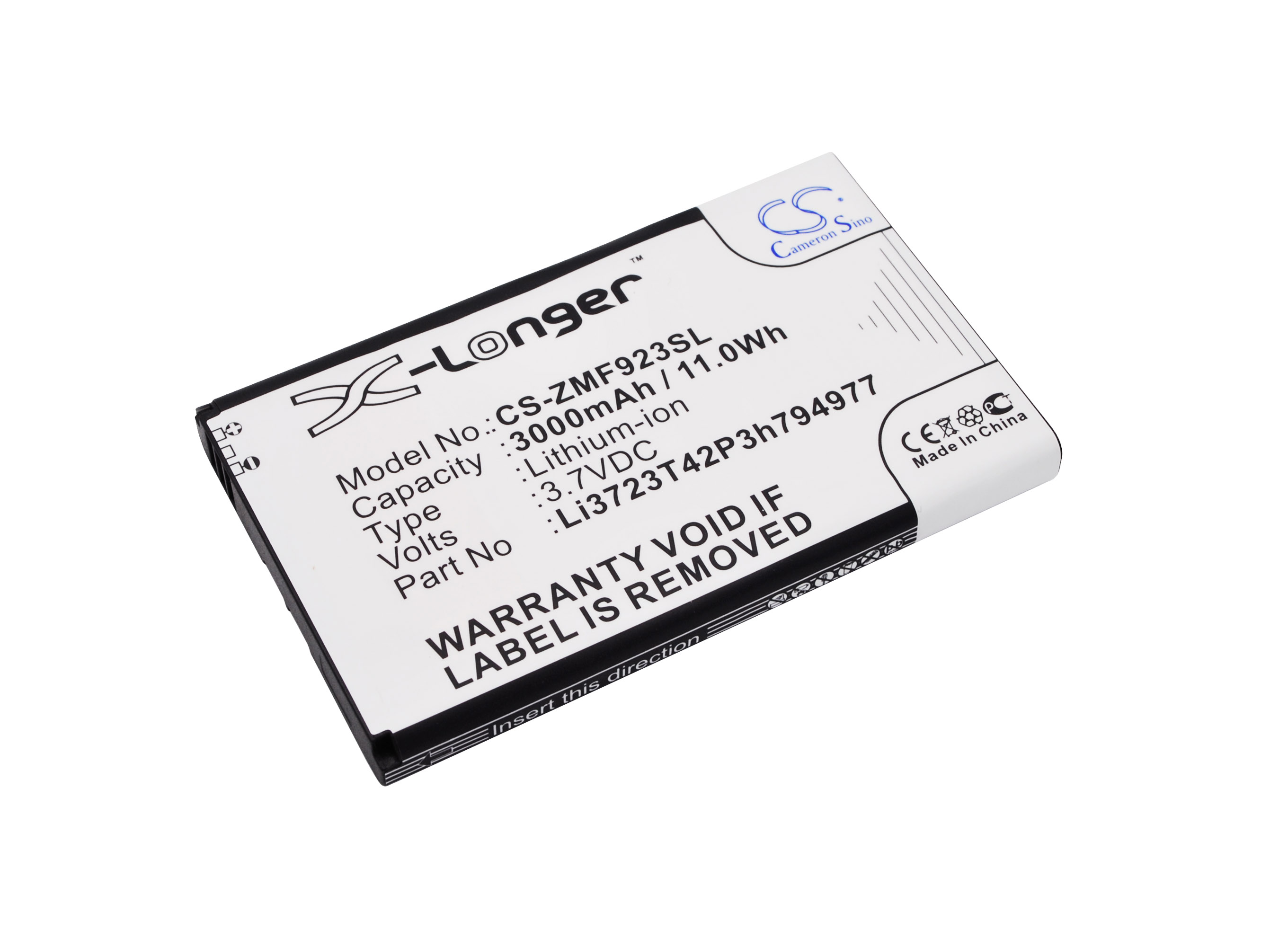 AT&T Velocity 4G LTE ZTE MF923 Replacement Battery 3000mAh
