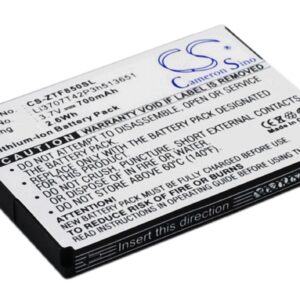 Telstra F252 F256 F850 F851 ZTE F252 ZTE F256 Replacement Battery 700mAh