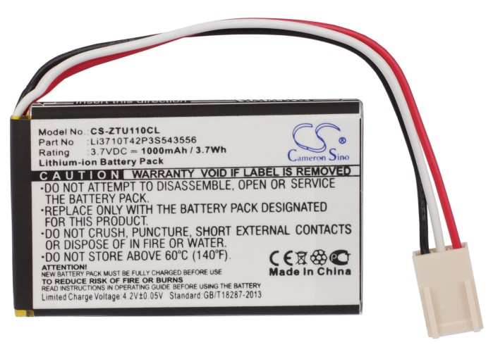 ZTE U110 U116 U118 U122 Replacement Battery 1000mAh