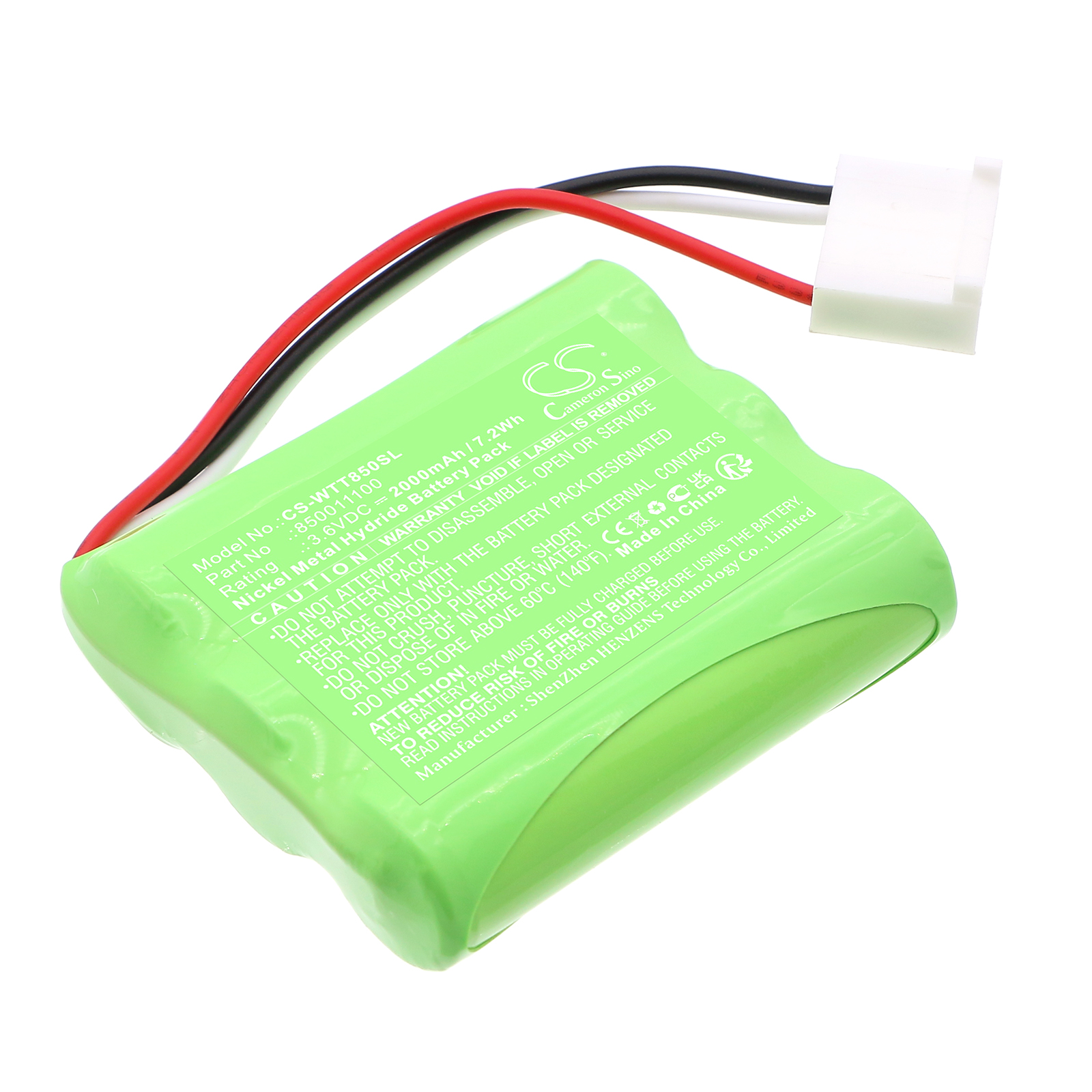 WITT Oxybaby 850011100 Replacement Battery 3.6V 2000mAh