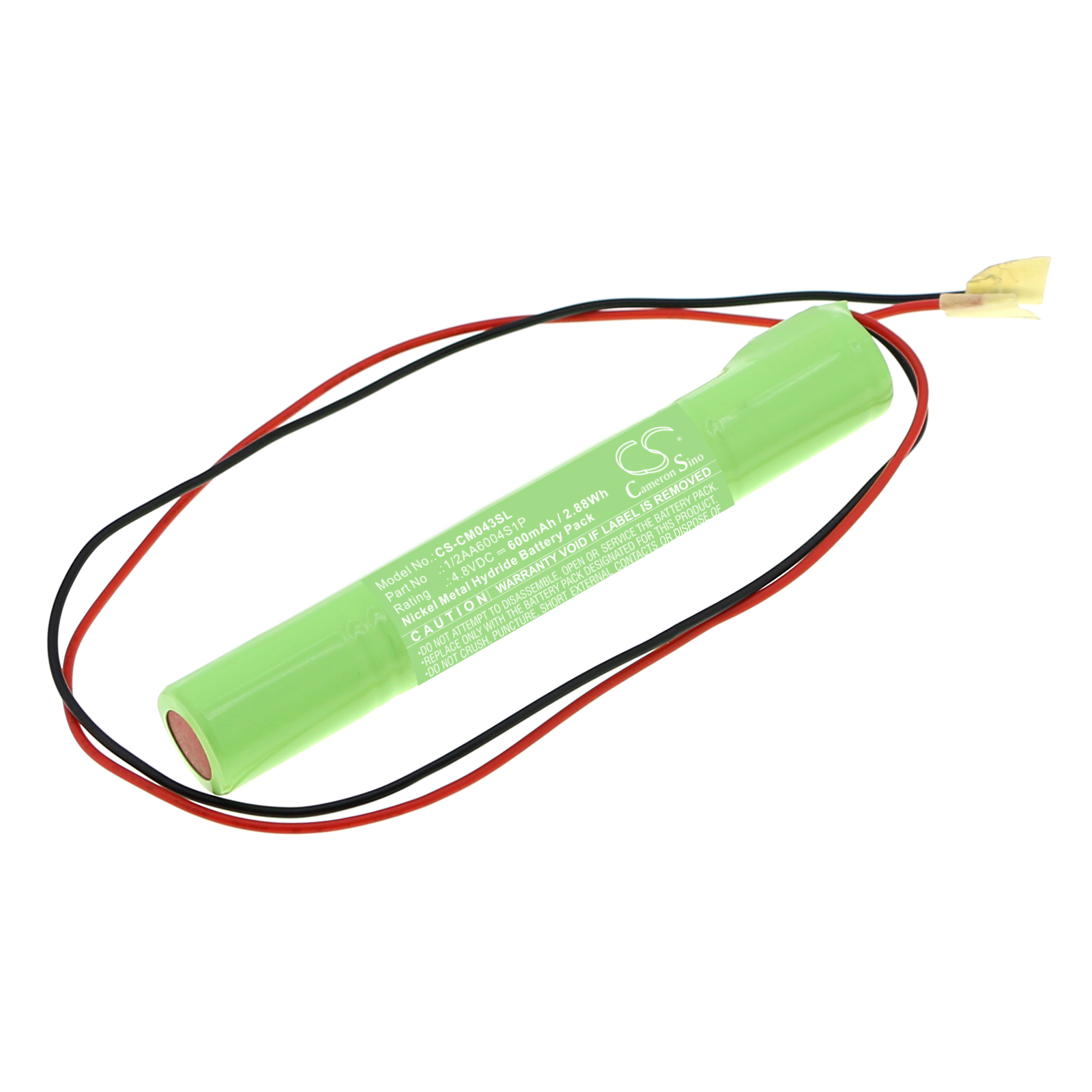 600 mAh for Custom Battery Packs 1/2AA6004S1P