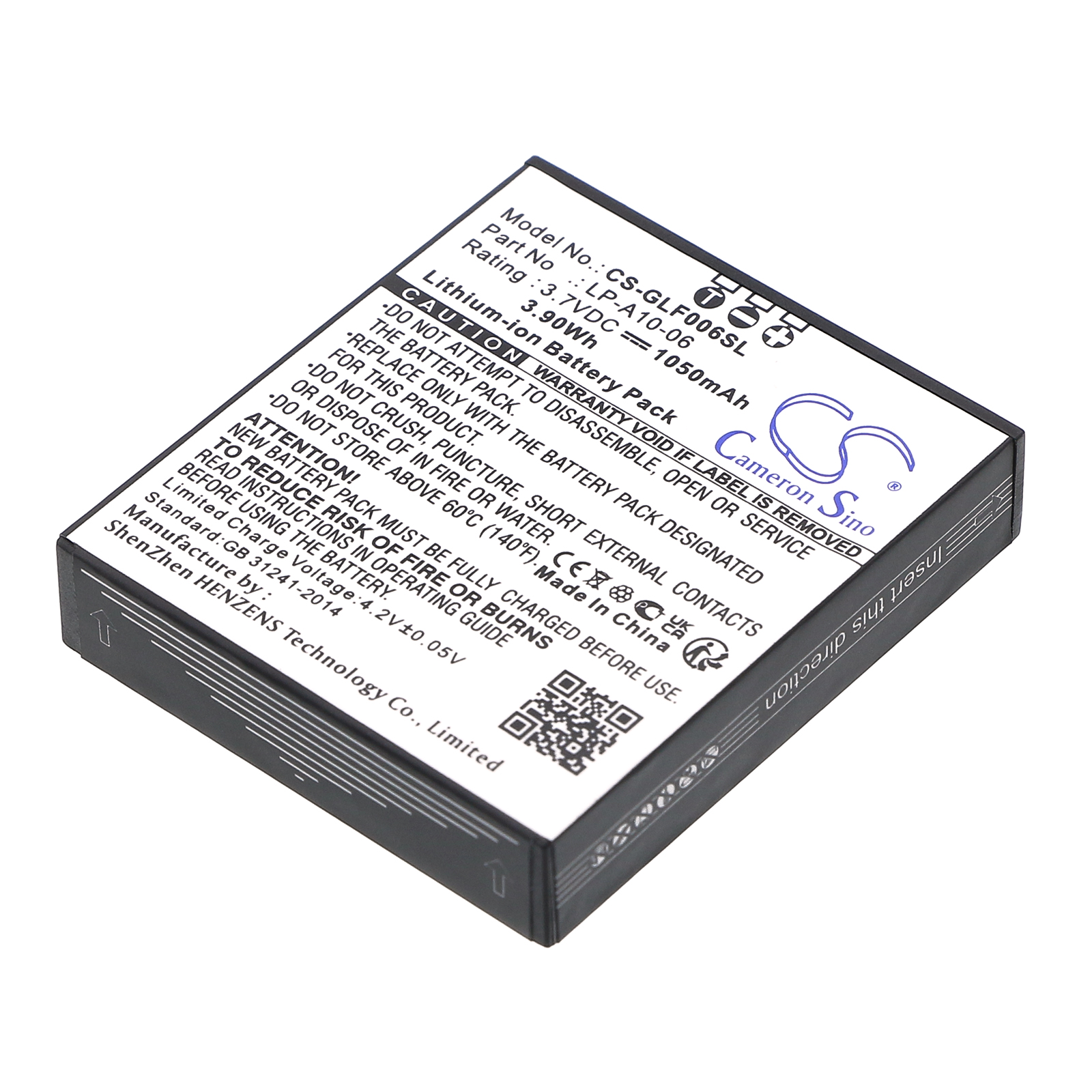 1050 mAh for Golf Buddy LP-A10-06,LP-A11-08