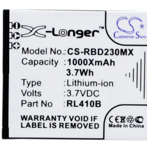 1000 mAh for Rollei RL410B