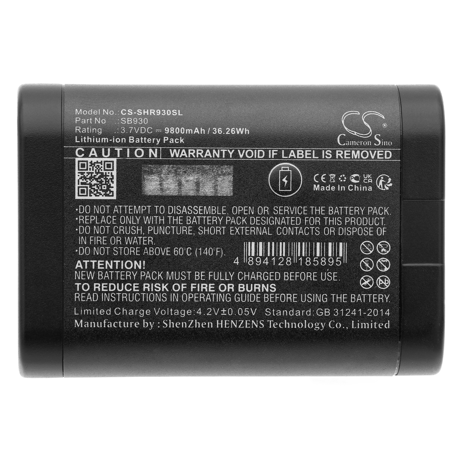 Shure MXCW640 SB930 Replacement Battery 9800mAh