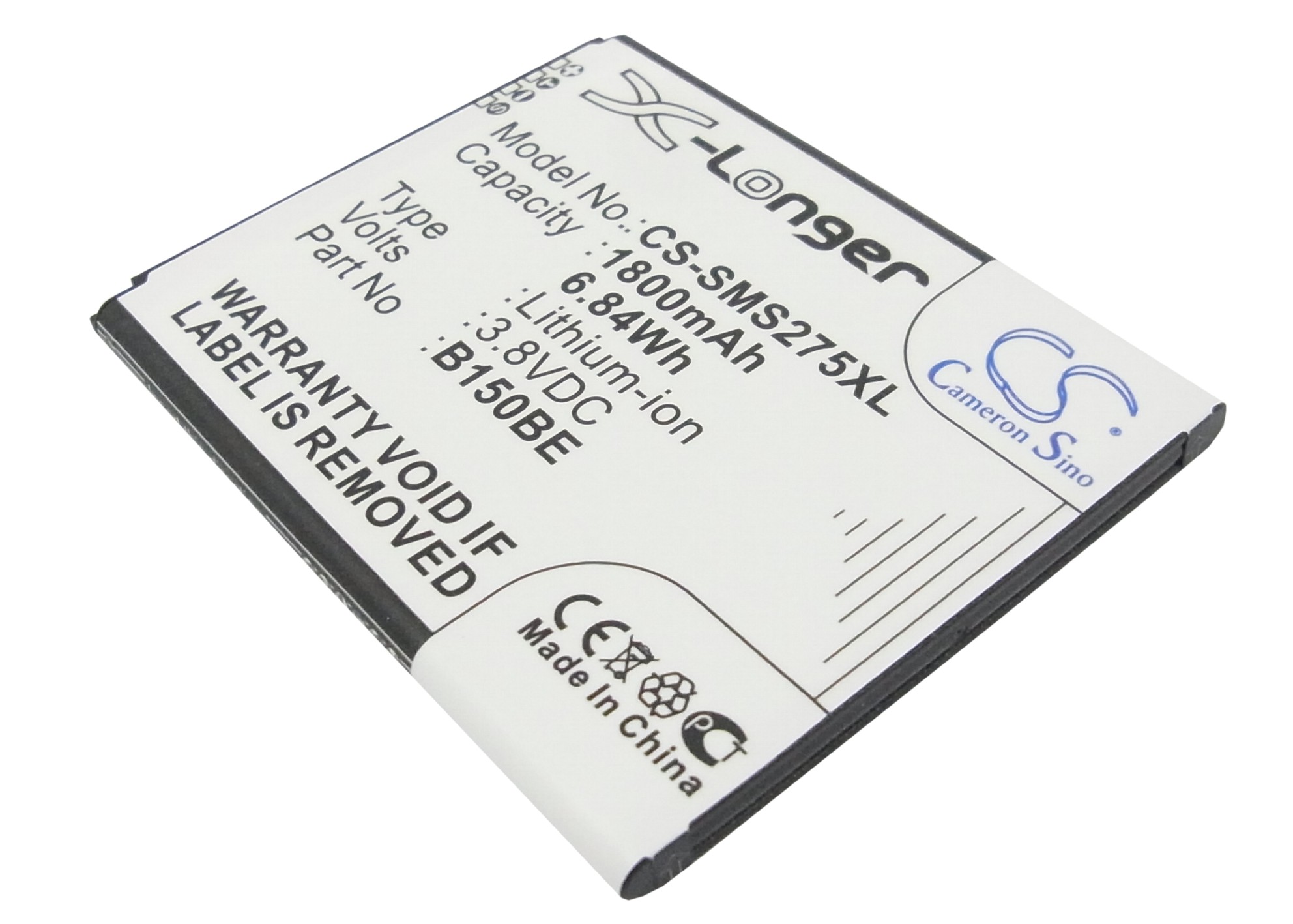 1800 mAh for Samsung B105BC,B105BE,B105BK,B105BU