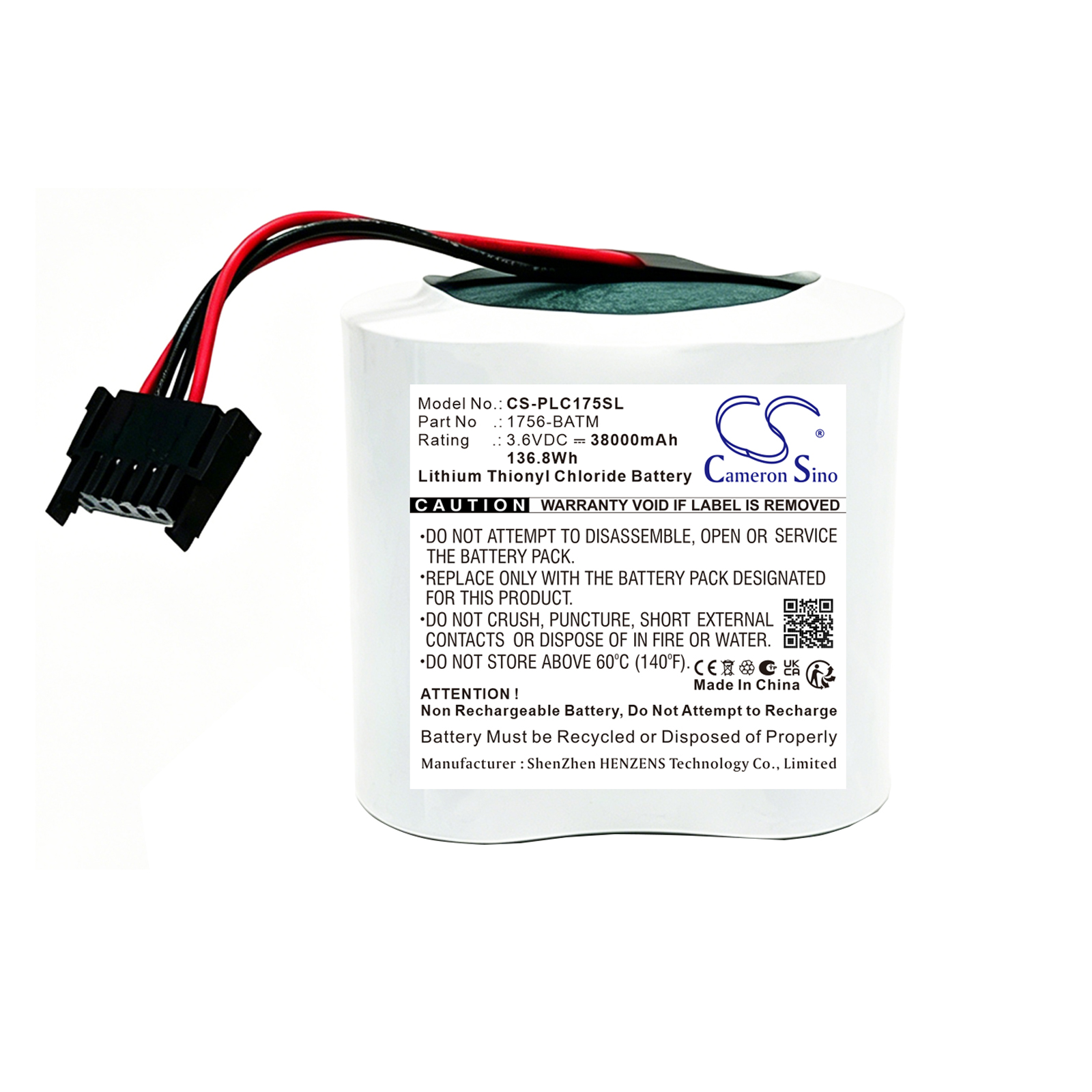 1756-BATM Allen Bradley PLC Replacement Battery 3.6V 38000mAh