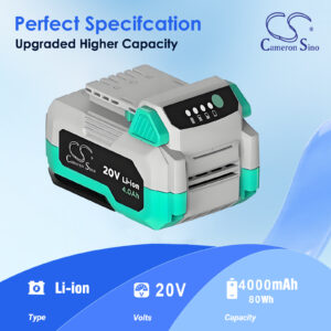 LITHELI 20V 2.0AH LITHIUM ION Replacement Battery 20V 4.0Ah