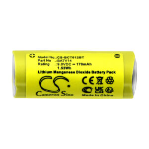 DAITEM DC611 DC612 BATV14 Replacement Battery 170mAh