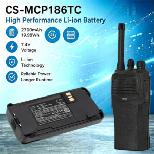 Motorola MNN4254AR Two-Way Radio Replacement Battery 2700mAh