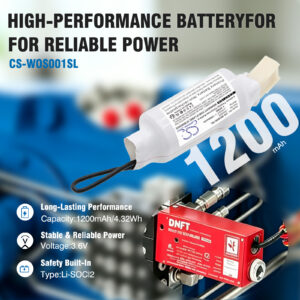 1200mAh Replacement Battery for Whitlock oil-free switching, DNFT-PRG, DNFT