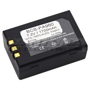 Unitech 1400-202017 1400-202450G PA960 PA962 Replacement Battery 7.4V 1700mAh