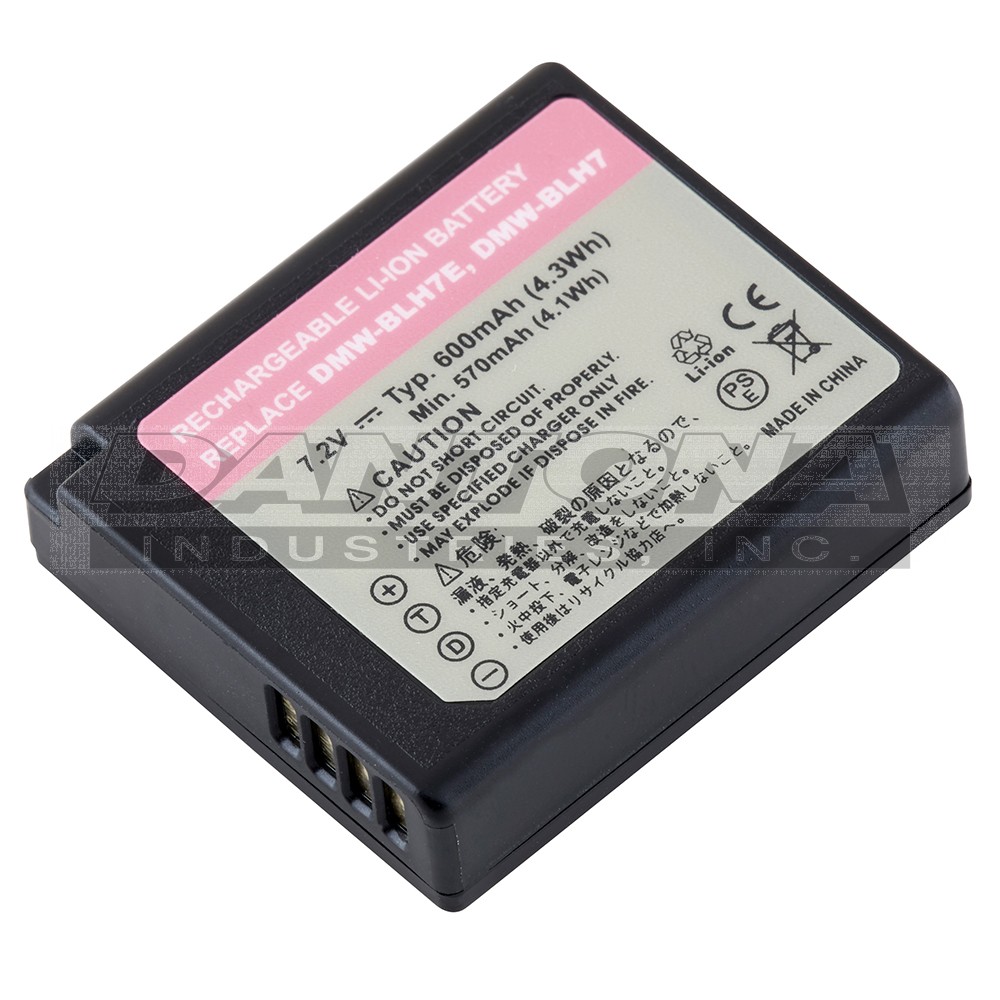 Panasonic DMC-GM1 DMW-BLH7 Replacement Battery 7.2V 570mAh
