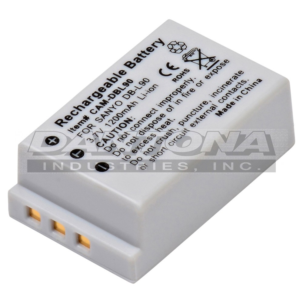 Sanyo DB-L90 DMX-SH1 Replacement Battery 3.7V 1200mAh