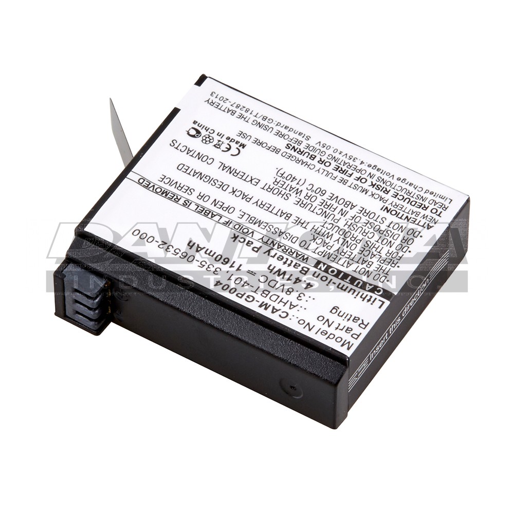 GO Pro 335-06532-000 Replacement Battery 3.8V 1160mAh
