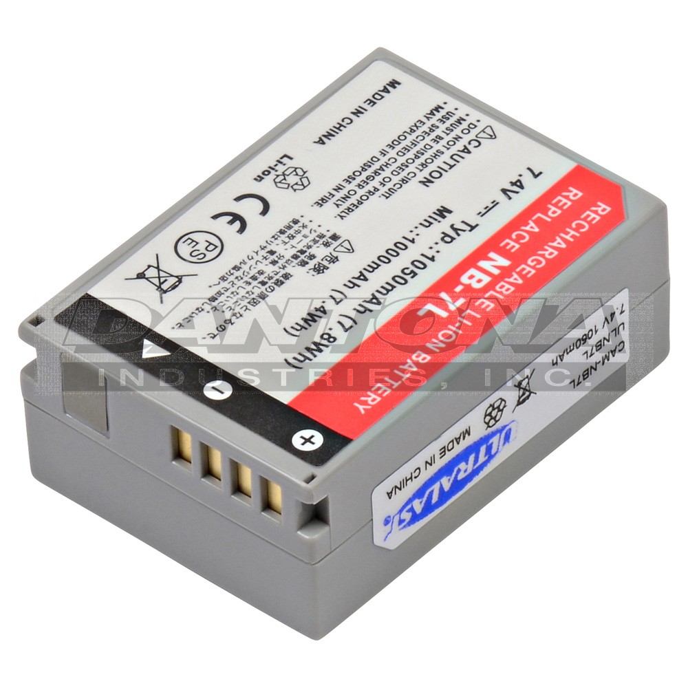 CANON BATTERY PACK NB-7L BLI-356 Replacement Battery 1050mAh