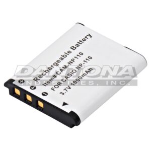 Casio Exilim EX-Z2000 Replacement Battery 3.7V 1000mAh