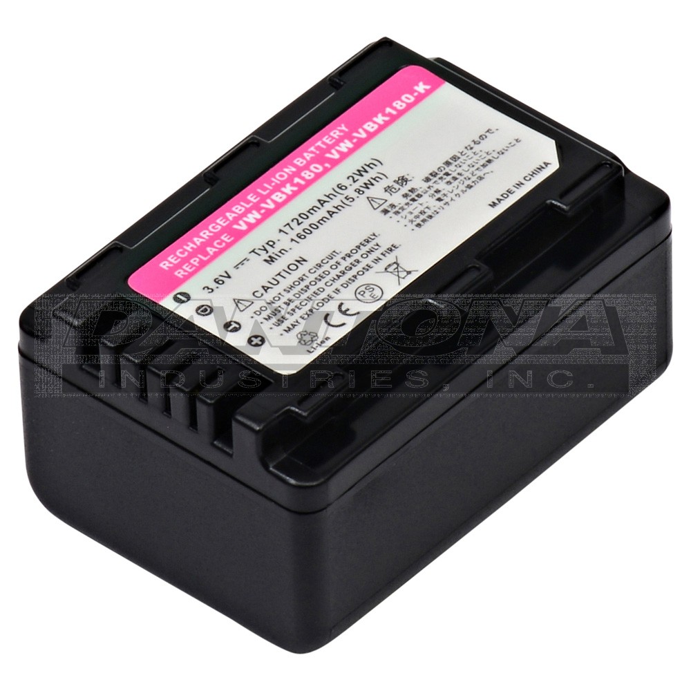 BATTERY FOR PANASONIC CAMERA HC-V10 HC-V500 Replacement Battery