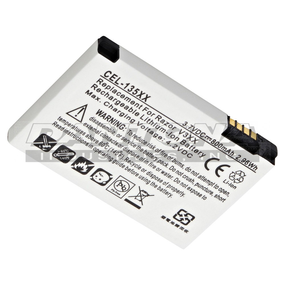 FIND A REPLACEMENT BATTERY Motorola BZ60 Razr V3A Replacement Battery