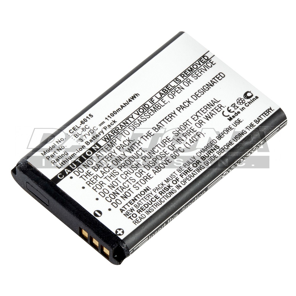 Nokia 112 2115I 2116 2125 Replacement Battery 3.7V 1100mAh