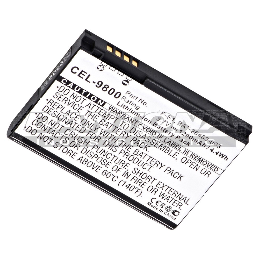 Blackberry 17-1187 Cell Phone Replacement Battery 1200mAh
