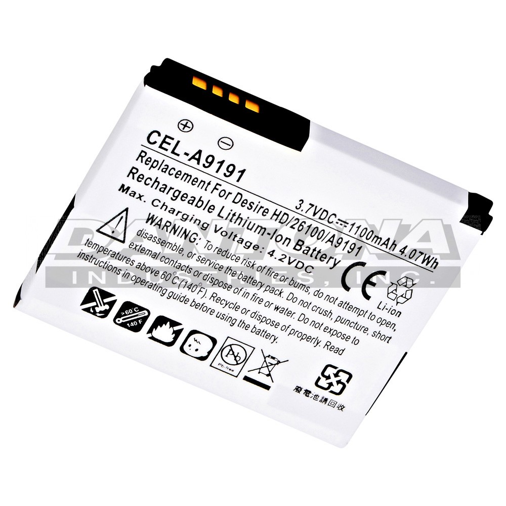 HTC 26100 35H00142-02M 35H00142-04M Cell Phone Replacement Battery 3.7V 1100mAh