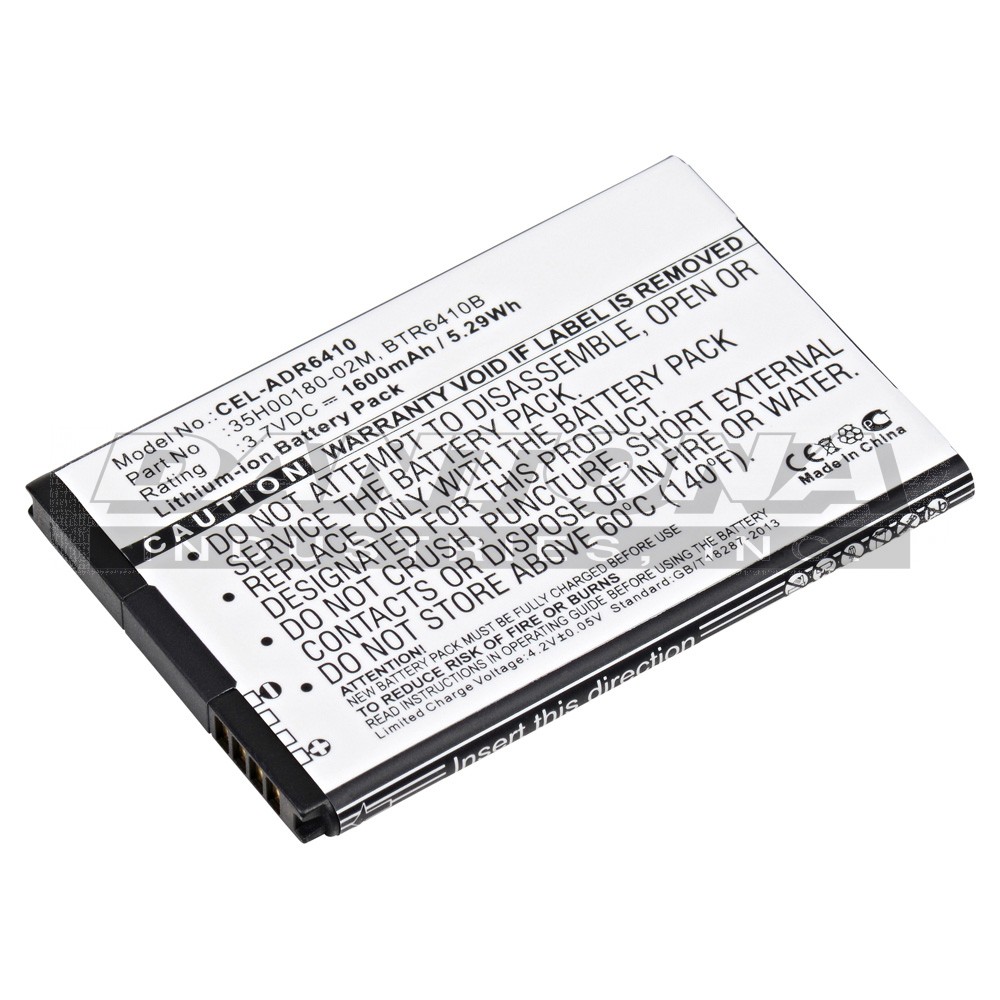 HTC 35H00180-02M 35H00184-01M ADR-6410 Cell Phone Replacement Battery 3.7V 1600mAh