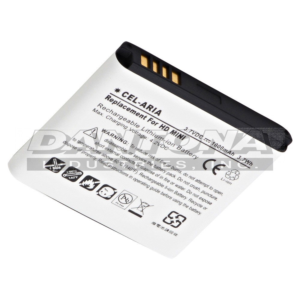HTC 35H00137-00M 35H00137-01M A6366 Aria Replacement Battery 3.7V 1000mAh