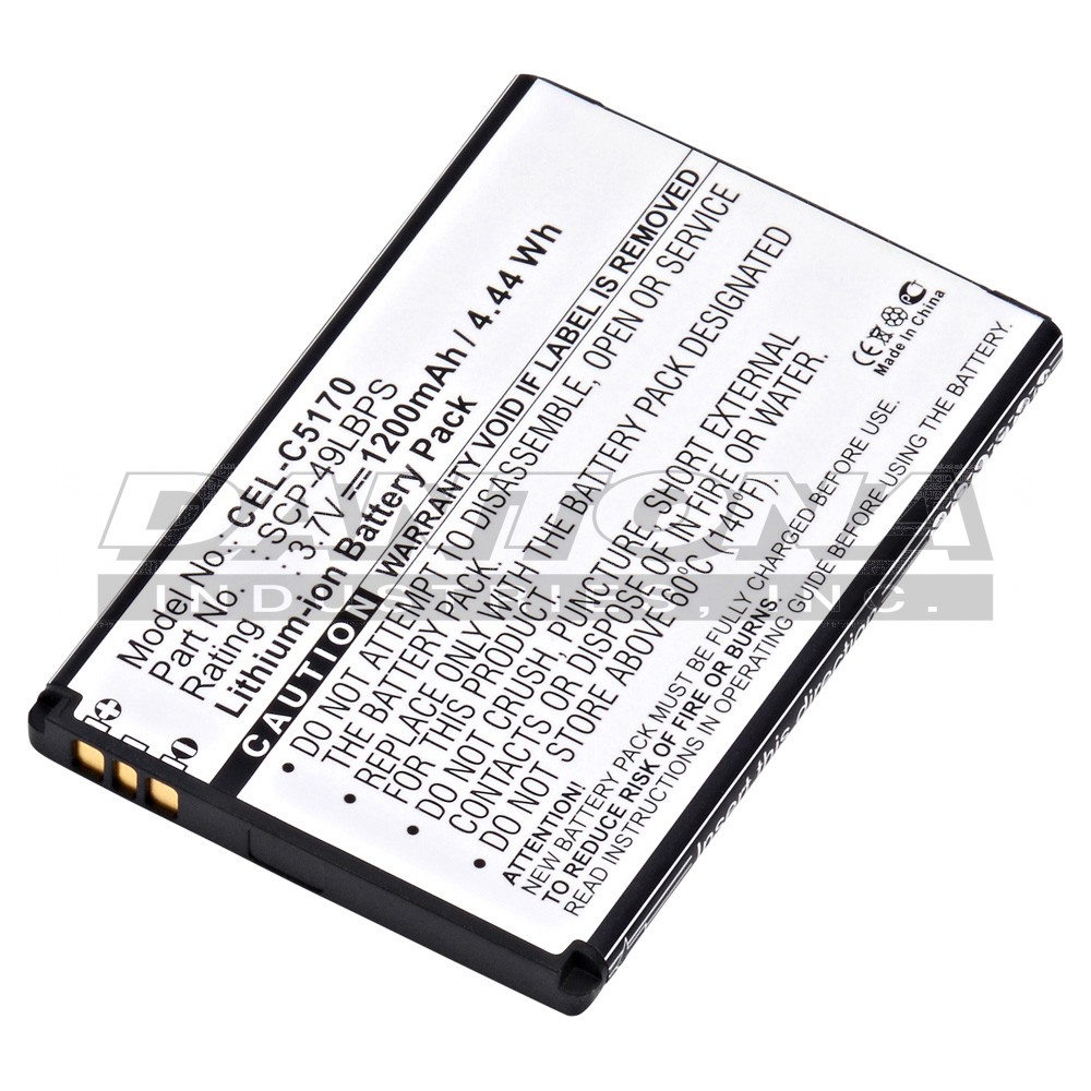 Kyocera 17-7456 17-7718 C5155 C5170 Cell Phone Replacement Battery 3.7V 1200mAh