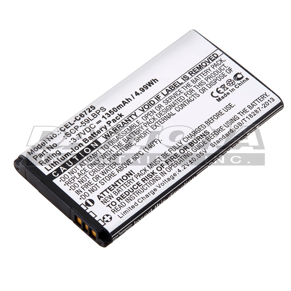 Kyocera BLI-1339-1.3 C6725 C6730 Hydro Icon Replacement Battery 3.7V 1350mAh