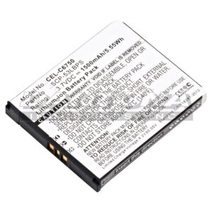 Kyocera C6750 Hydro Elite SCP-53LBPS Cell Phone Replacement Battery 3.7V 1500mAh