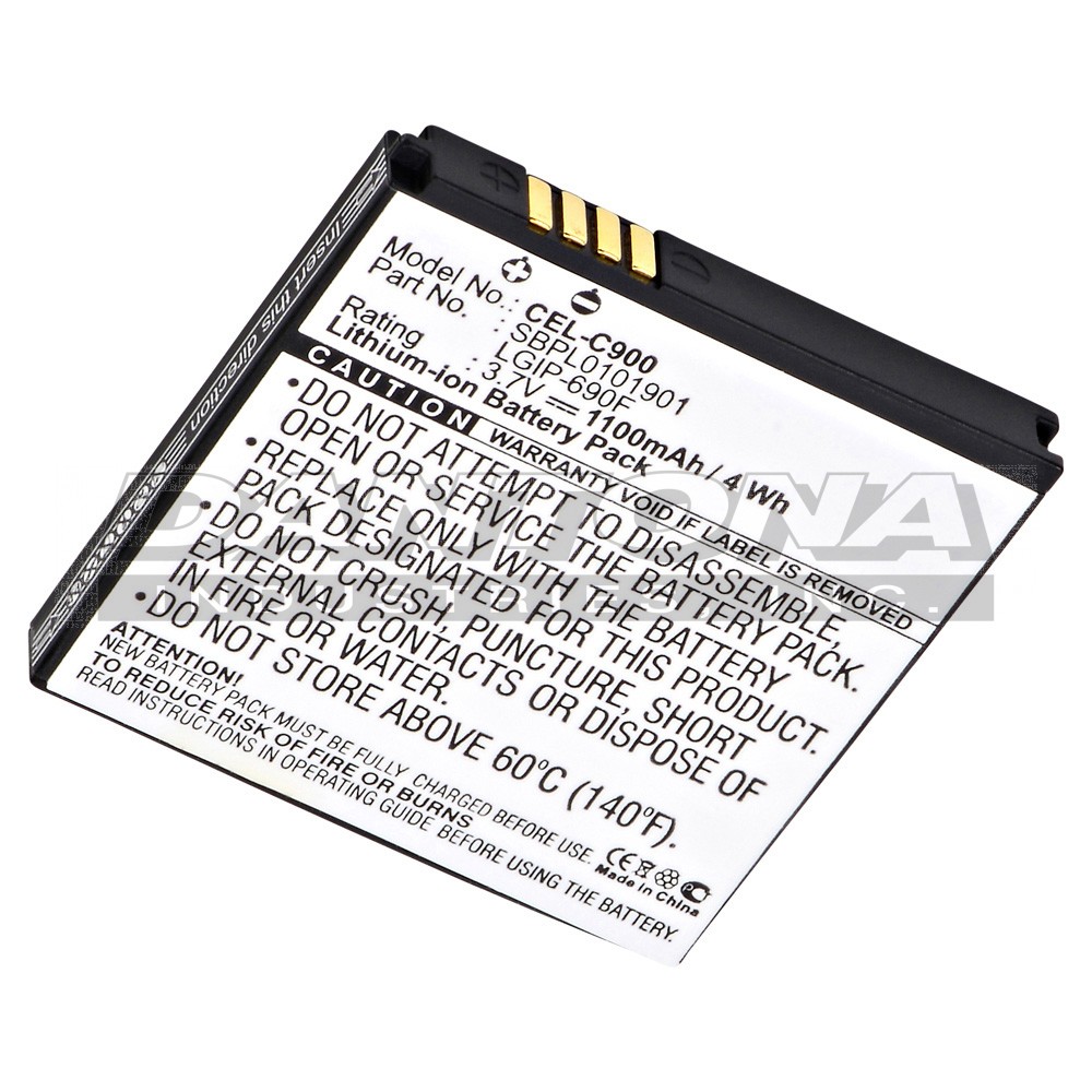 LG C900 E900 LGIP-690F OPTMUS 7 Quantum SBPL0101901 Cell Phone Replacement Battery