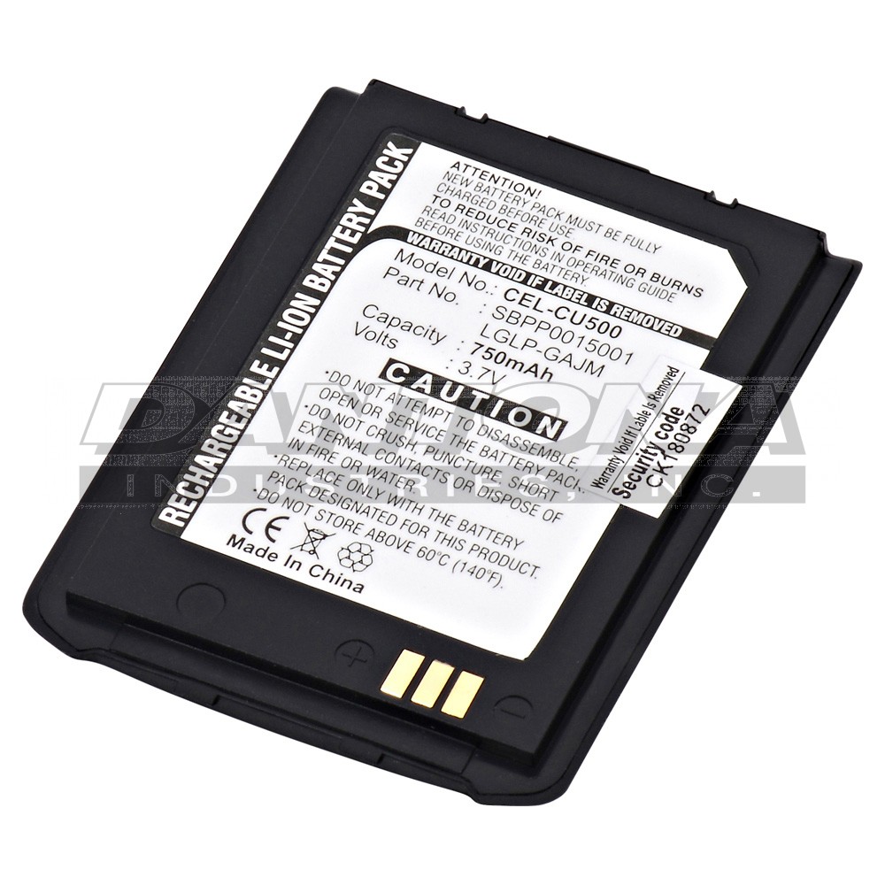 LG CU500 LGLP-GAJM SBPP0015001 Cell Phone Replacement Battery 3.7V 750mAh