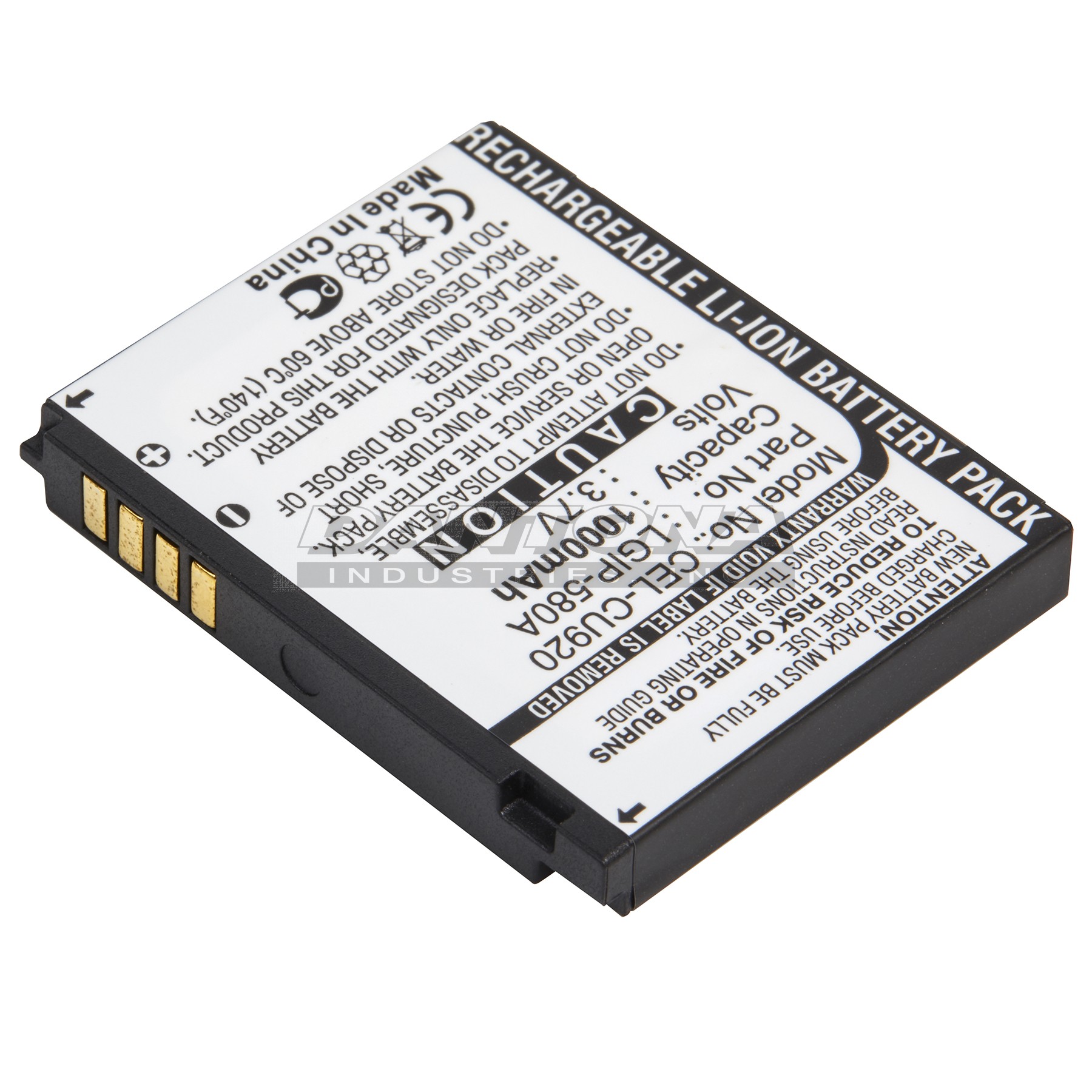 LG Arena CU915 CU920 HB620T Replacement Battery 3.7V 1000mAh
