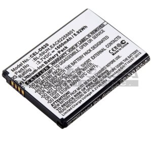 LG BL-59UH BLI-1423-1.7 D315 D320 D620 D620J D620K D620R Replacement Battery