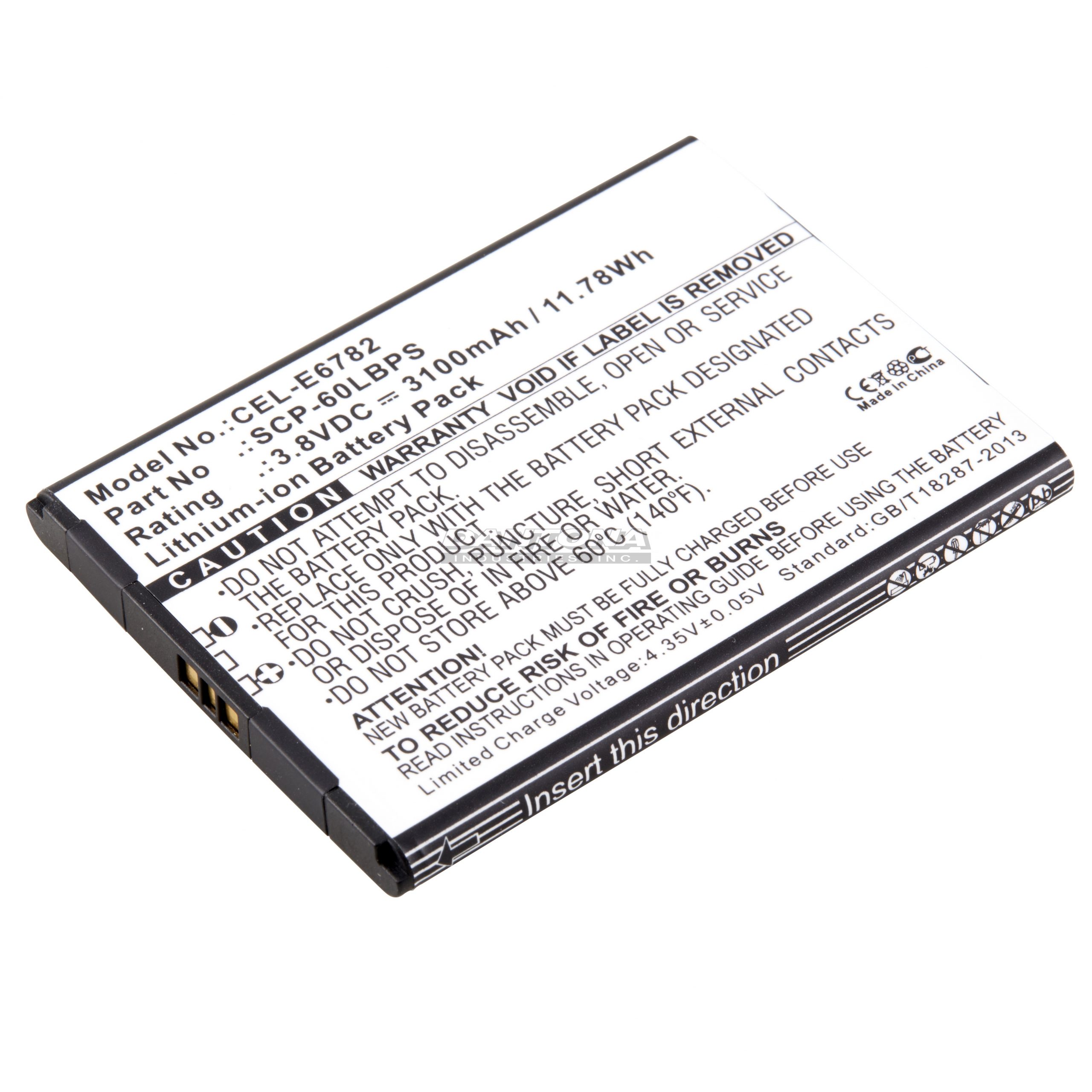 Kyocera 5AAXBT076GEA Replacement Battery 3.8V 3100mAh