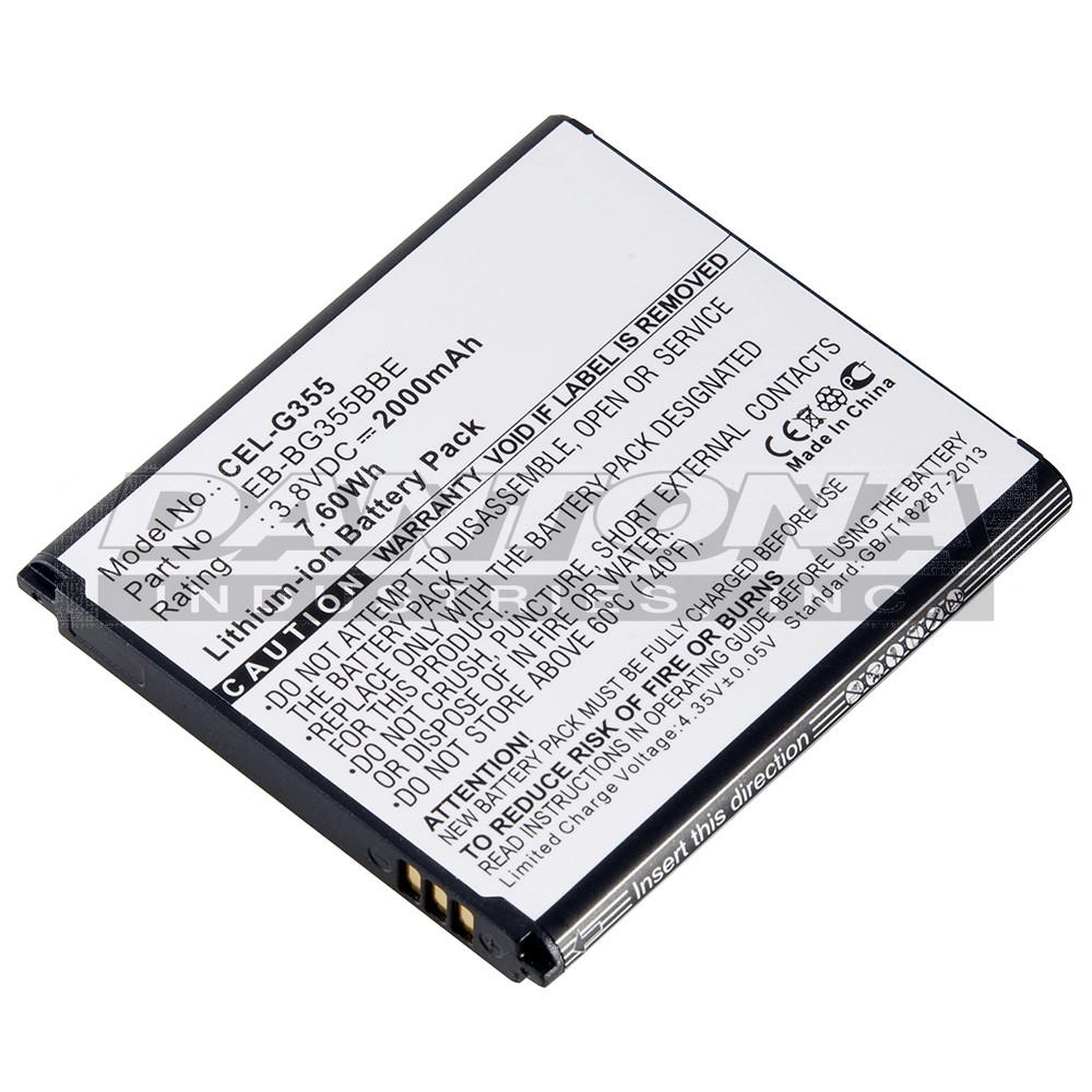 SAMSUNG BATTERY EB-BG355BBE Replacement Battery 3.8V 2000mAh