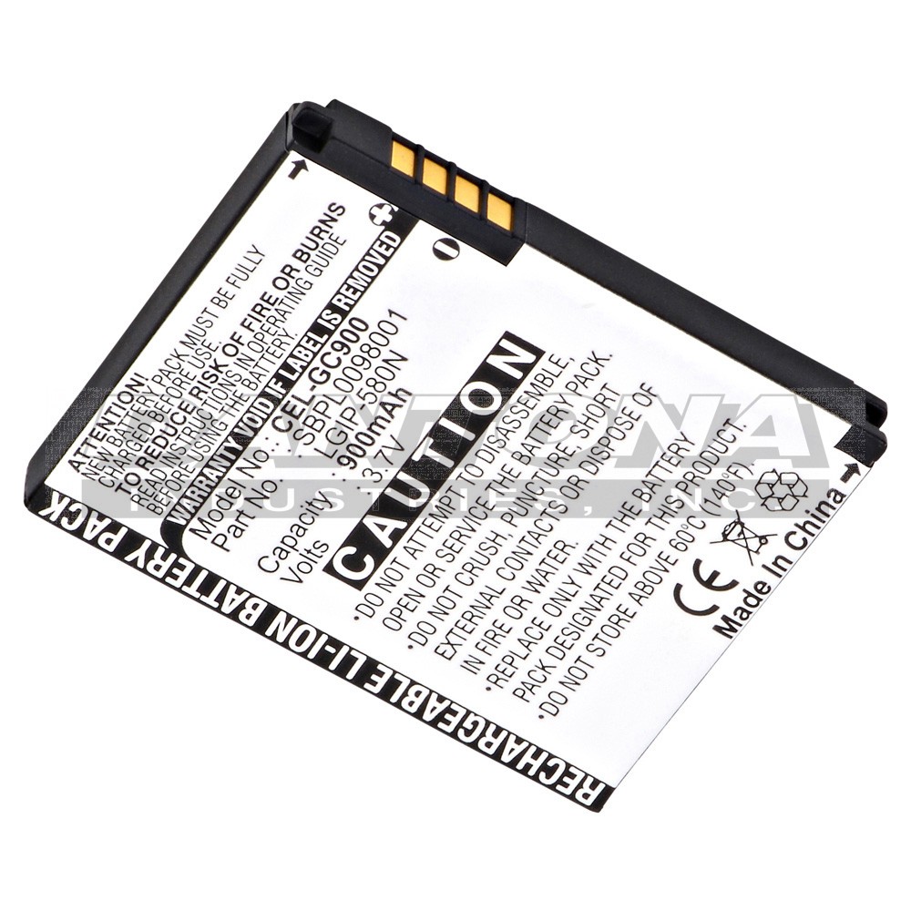 LG 17-4896 Bliss UX700 GC900 Replacement Battery 3.7V 900mAh