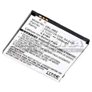 HTC 35H00128-00M BAS400 BB81100 HD2 Leo 100 Replacement Battery 3.7V 1300mAh
