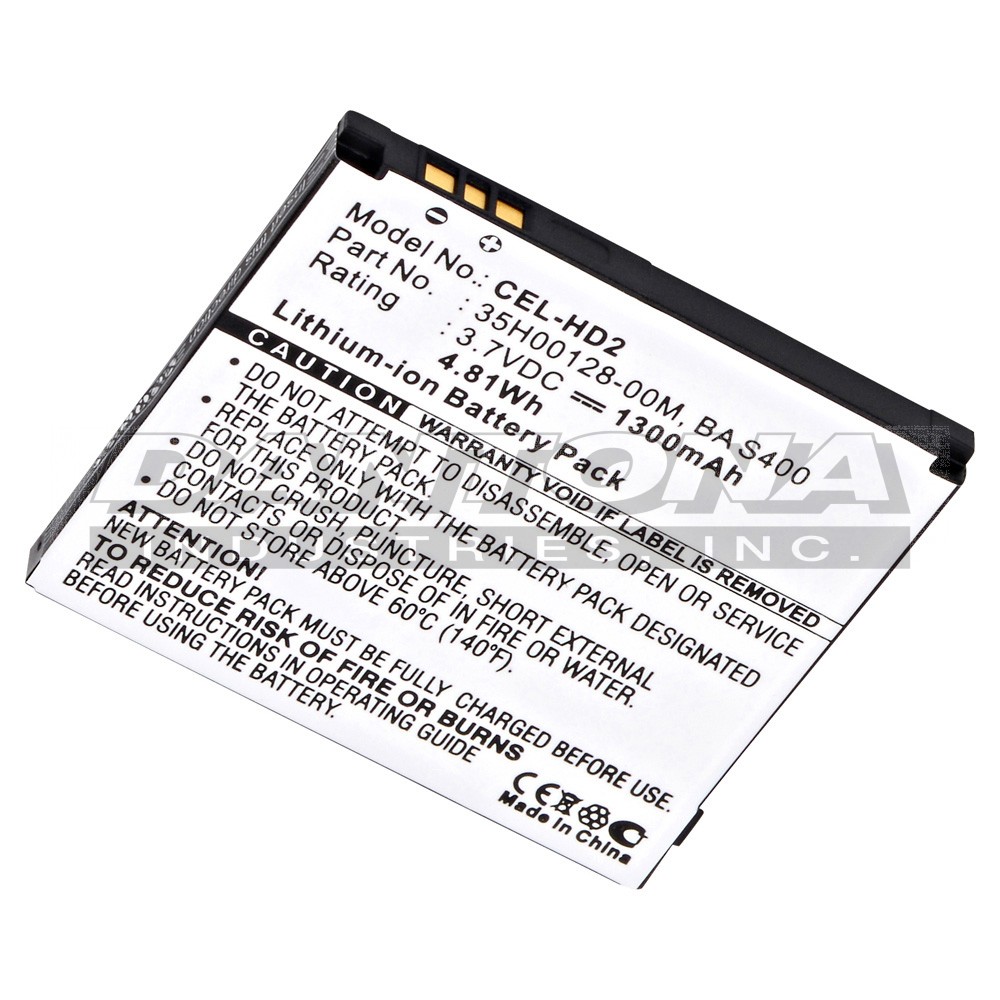 HTC 35H00128-00M BAS400 Replacement Battery 3.7V 1300mAh