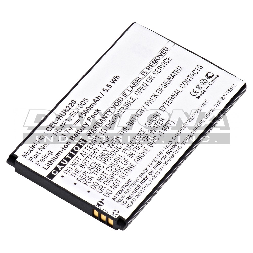 Huawei A100 A103 A105 A109 Replacement Battery 3.7V 1500mAh