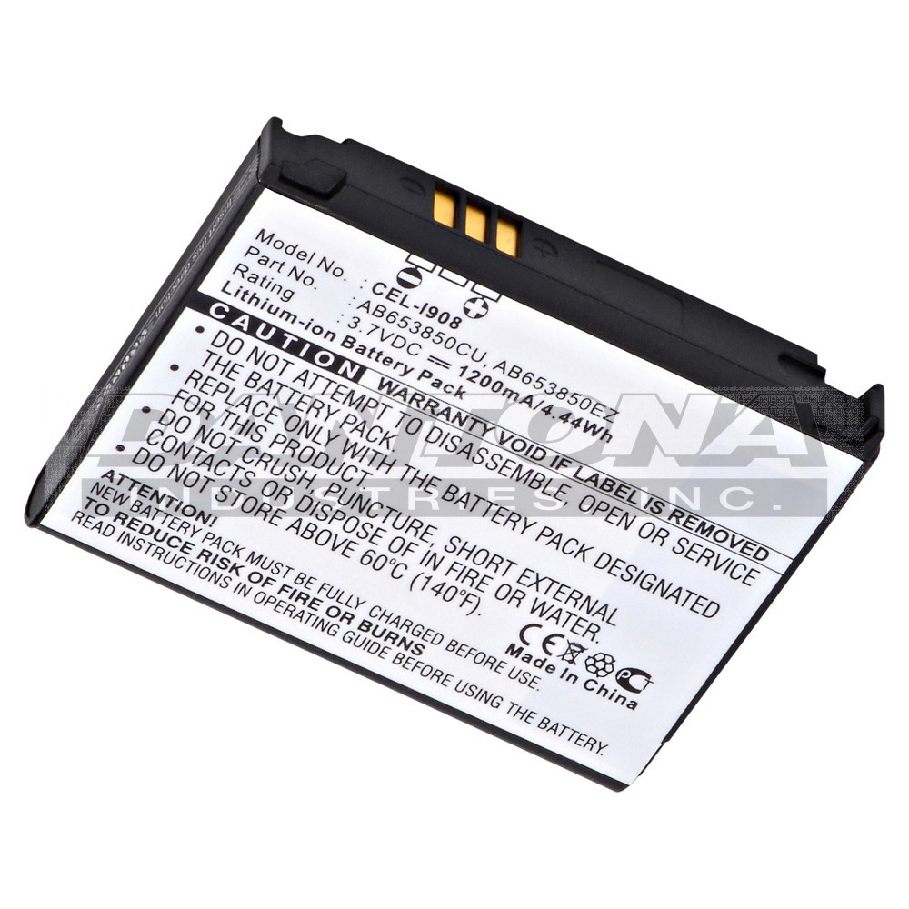 Samsung AB653850CE Cell Phone Replacement Battery 1200mAh