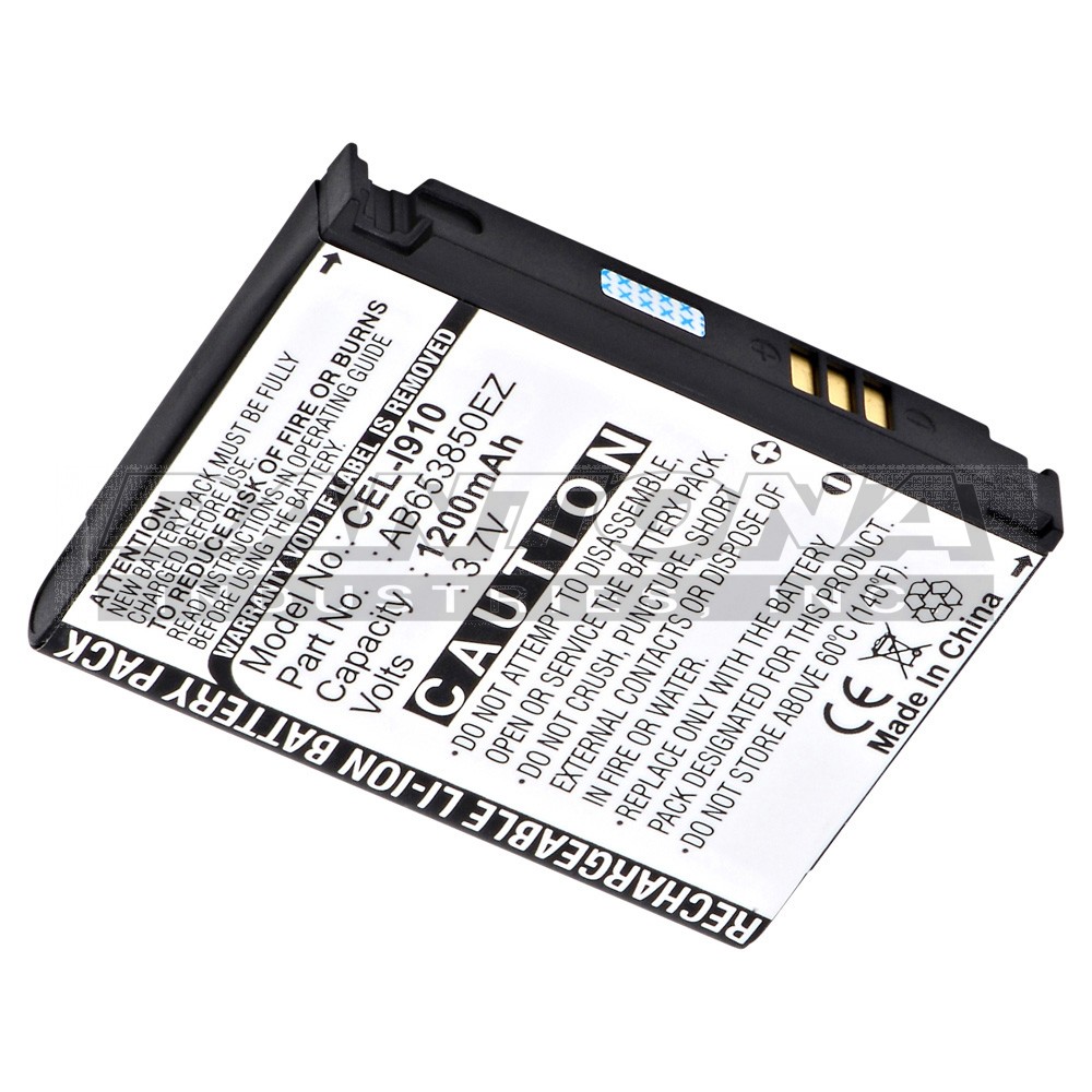Samsung AB653850EZ Omnia Replacement Battery 3.7V 1200mAh