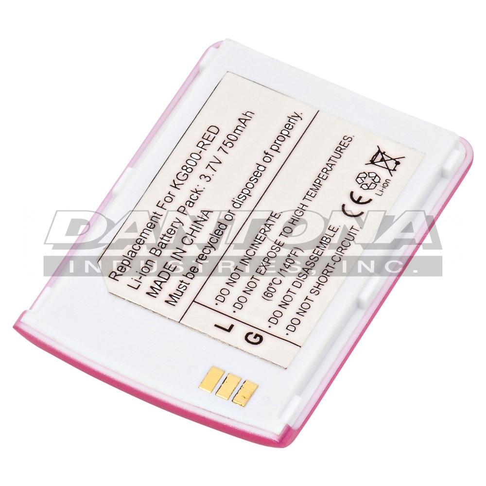 LG KG90 Cell Phone Replacement Battery 3.7V 750mAh