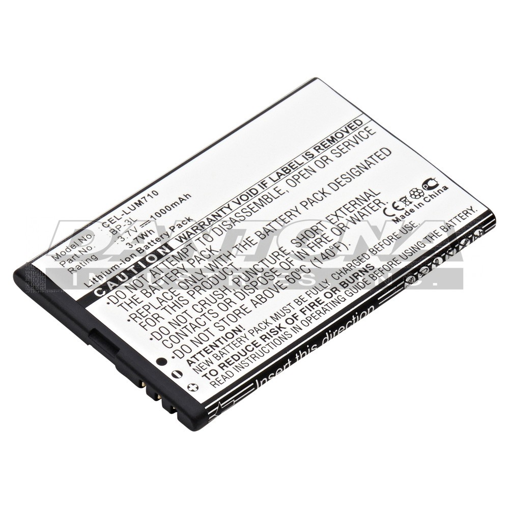 Nokia Asha 303 Asha 603 Replacement Battery 3.7V 1000mAh