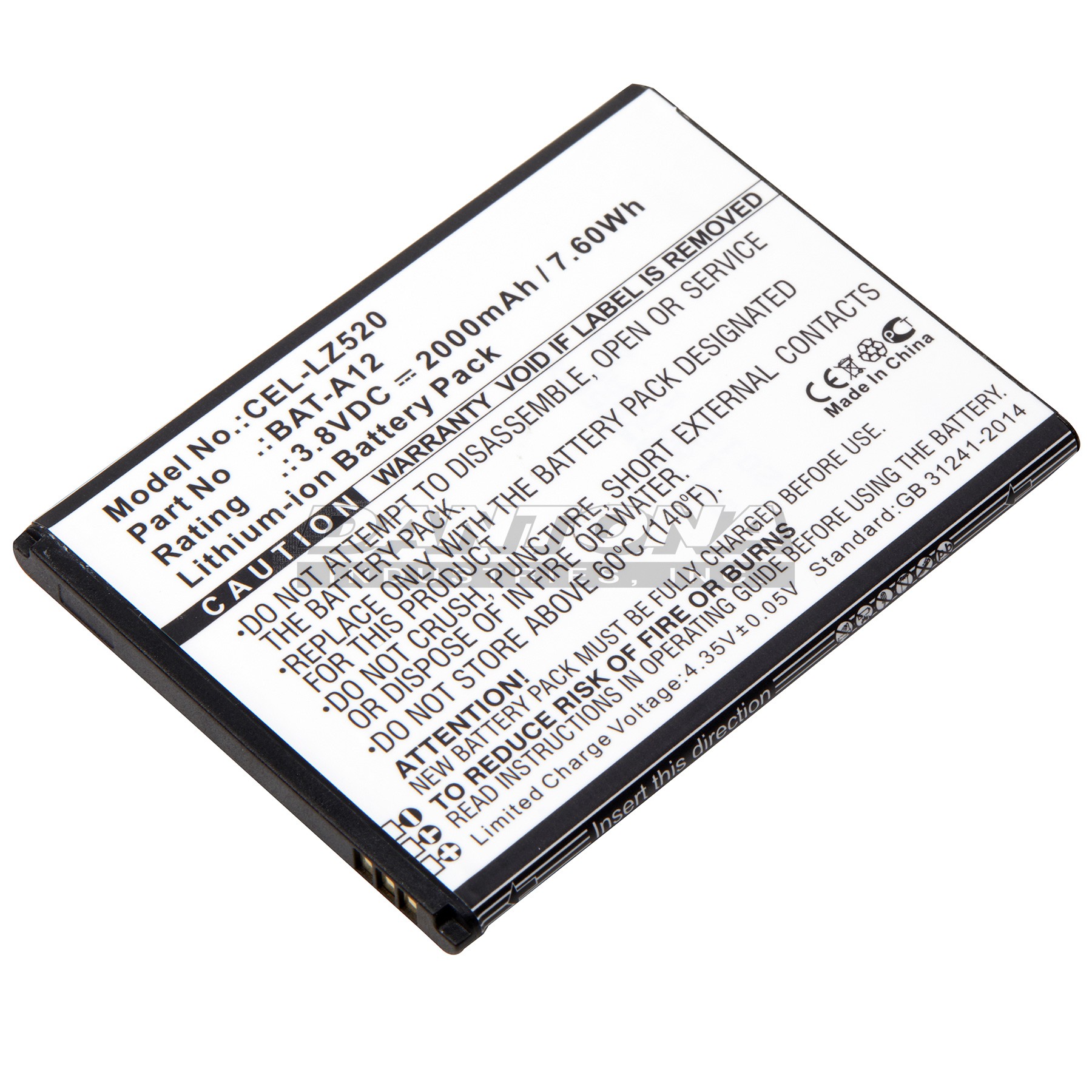 CEL-LZ520 - Dantona Batteries